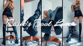 Rosie's Boot Lover- Ebony Femdom Goddess Rosie Reed Boot Fetish Beta Male Humilation And Long Legs Tease- 1080p HD