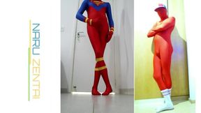 Have Fun in Superman Zentai Suit