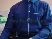 Teen boy cumshot on clothes