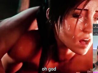 porn music clip. The Larger the More excellent  manga ft Lara Croft group-sex