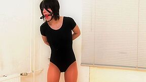 German Brunette In Strappado