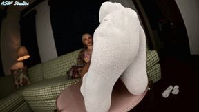 Nordic Blonde sweaty sock soles!! - MP4