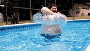 Ryan Alexander: Big Belly SSBHM Tight Squeeze at the Pool - Fat Guy Gets Stuck At the Pool - MP4 hd 1080