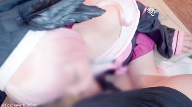 [Bun Cosplay] Nipple torture "Do you want to do something to me ...!" Misunderstanding S ◯ X Standing back ???? against glass