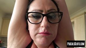 Curvy submissive girl enjoys intense domination by master Pascal White