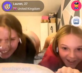 Two 27yo girls flashing on  monkeyapp teen