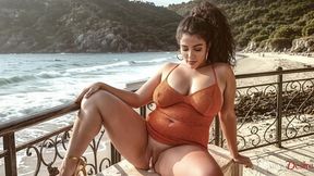 curvy 18yo baby massive ass twerking on cock while cheating.[ai]