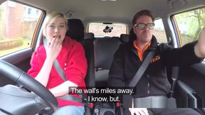 Fake Driving Instructor Lets Blonde Fuck