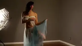 Model Shanaya in sexy transparent dress