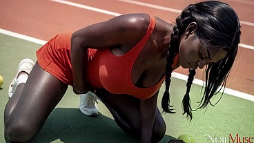 I fucked a young Black tennis player on the court, after she lose me in trained match[AI]
