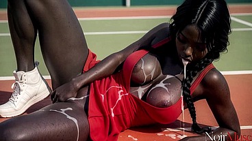 I fucked a young Black tennis player on the court, after she lose me in trained match[AI]