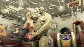 Ogre Zombie Dominates Slaves in Fallout Lust Spiral