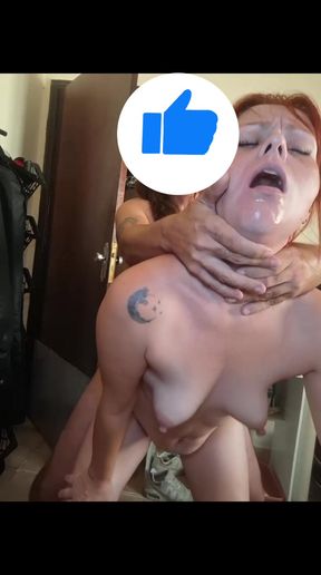 Redhead likes it intensely