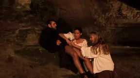 Bi lovers Sunny and Valery share big cock in hot threesome