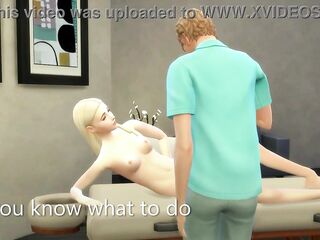 Concupiscent Playgirl Gets A Hawt Full Body Massage With A Pleased Ending - sims 4 - CG animation
