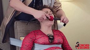 Bailey Taped, Gagged, Drooling and Helpless (WMV Format)