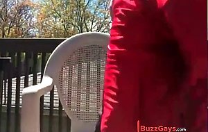 Caught on balcony