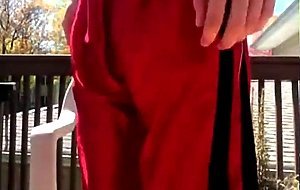 Caught on balcony