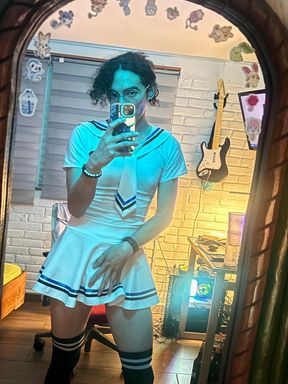 Cute little pumping her milk just for you