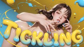 TICKLING - Blindfolded and Tied Merciless Feather and Nail Tickling All Over While She Straddles Edges and Turns Him Into a Helpless Giggling Desperate Mess (Erotic Audio)