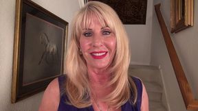 rae hart in purple dress