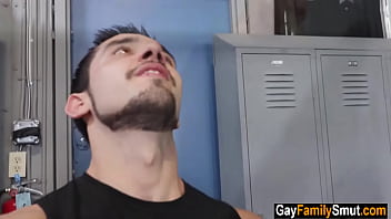 Muscle DILF stepuncle fucks stepnephew - gay fucked up family