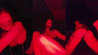 Seductive Milf Enjoys BDSM Playtime with her Nipple Clamps, Ball Gag and Whip