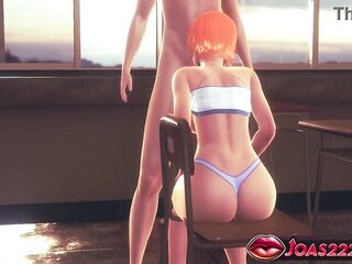 Hawt Redhead Gwen In Bikini Sucks Dong Deepthroat - Big Butt & Bazookas in 3D Animation Chick Elect 2