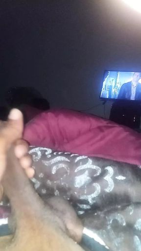Late Night Playing and Busting Nut