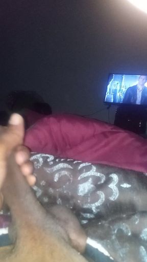 Late Night Playing and Busting Nut
