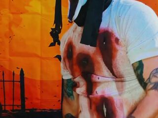 Zombie Ghostface Cosplay Amateur Masturbation Movie scene