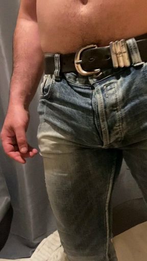 My friends huge bulge