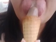 LICKING delicious ICE CREAM