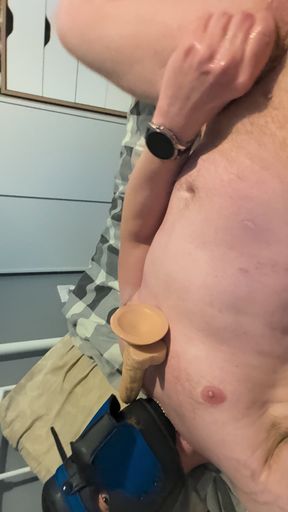 Puppy playtime all oiled up