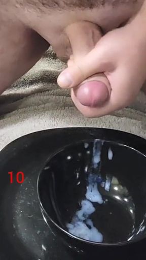 Huge Cumshot 12 ropes of cum.