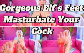 Gorgeous Elf Feet Masturbate Your Cock