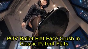 POV Face Trample - Yuki Steps Full Weight On Your Face In Classic Patent Flats