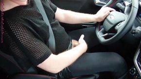 Sexy frivolous in the car 2. Crossdresser