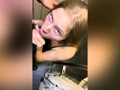 Tinder girl fucked in train toilet