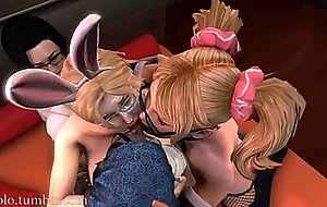 Shemale gangbang anime