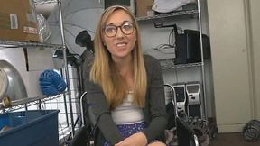 Nerdy teen ass fucked by BBC