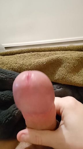 Young guy masturbates his big and fat dick #6