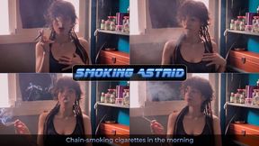 Chain-smoking cigarettes in the morning | Astrid