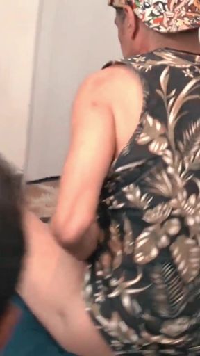 Cuckold's Punishment: He Watched Her Ride the Old Man's Cock.