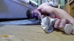 Sucking a Dildo Until It Squirts