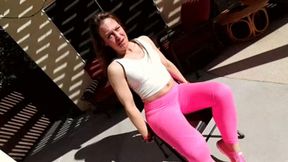 INEED2PEE Cheyenne Jewel chair bound & pissing yoga pants