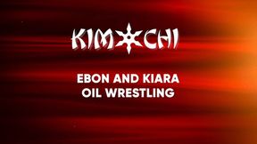 Oil Wrestling Ebon and Kiara
