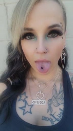 Sexy Smoker KandyxB takes break at work