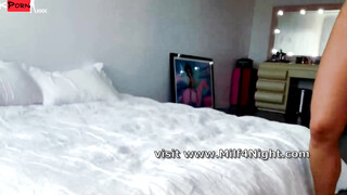 Miss QueenieXX's Hot & Busty Latina MILF Rides Big Dick POV Blowjob Facial
