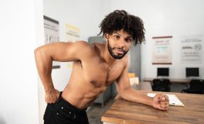 Black hunk gives white lover the cock he needs for an unforgettable time